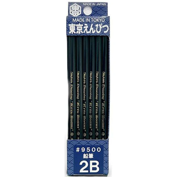 9500 Wooden Pencil 1 Dozen Pack / Kita-Boshi Pencil - Image 3