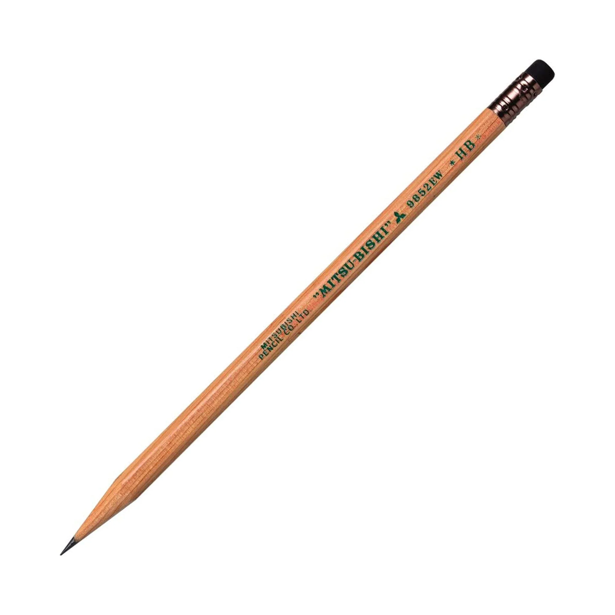 9852 EW Wooden Pencils 1 Dozen Pack HB / uni Mitsubishi Pencil - Image 2
