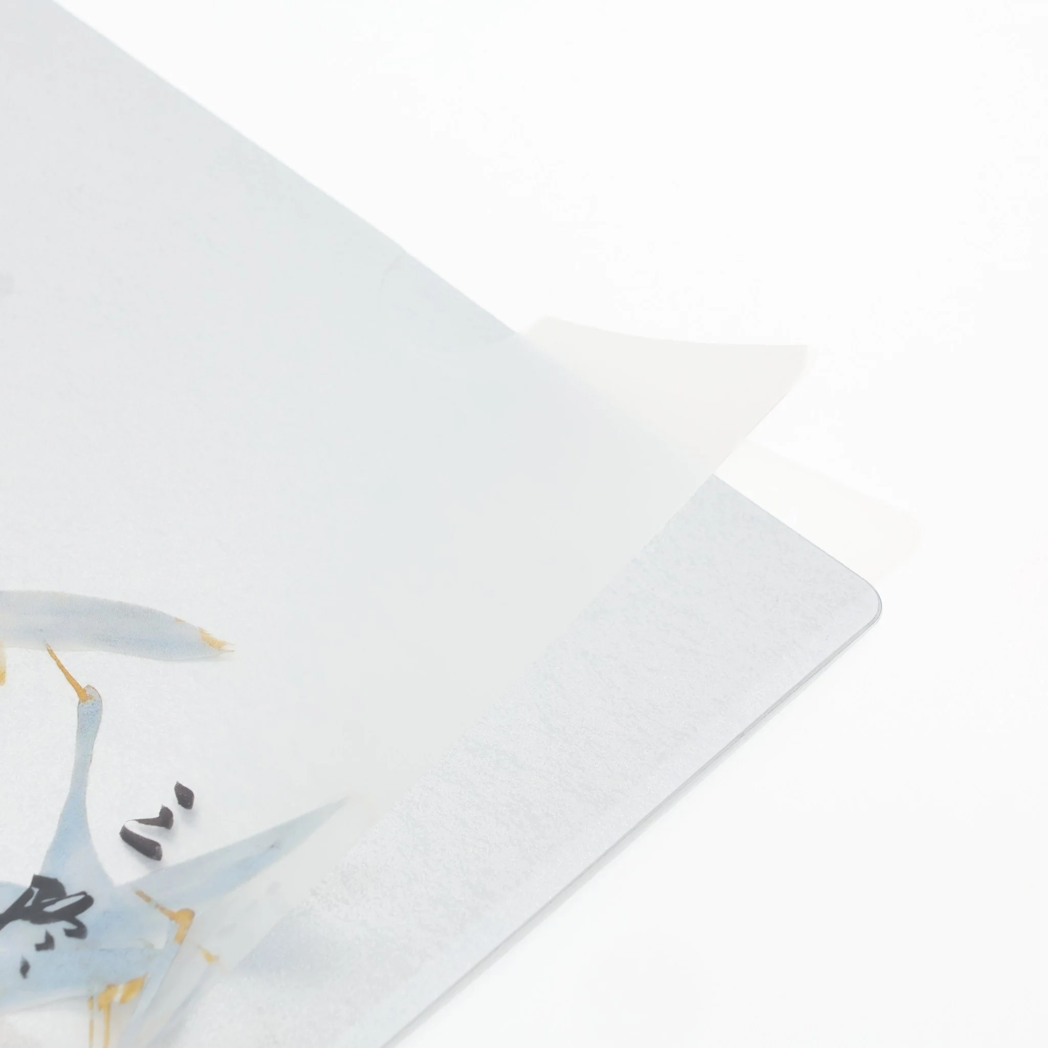 Anthology with Cranes and Thirty-Six Immortal Poets Silver Foil A4 Clear File / Benrido - Image 3
