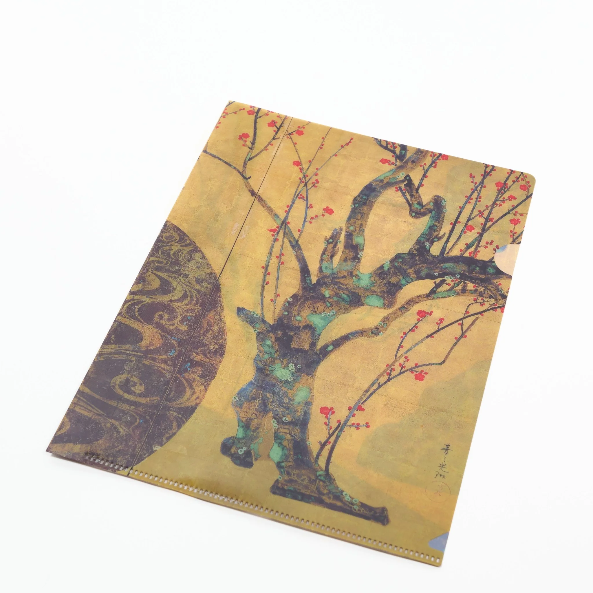 Red and White Plum Blossoms A5 Clear File / Benrido