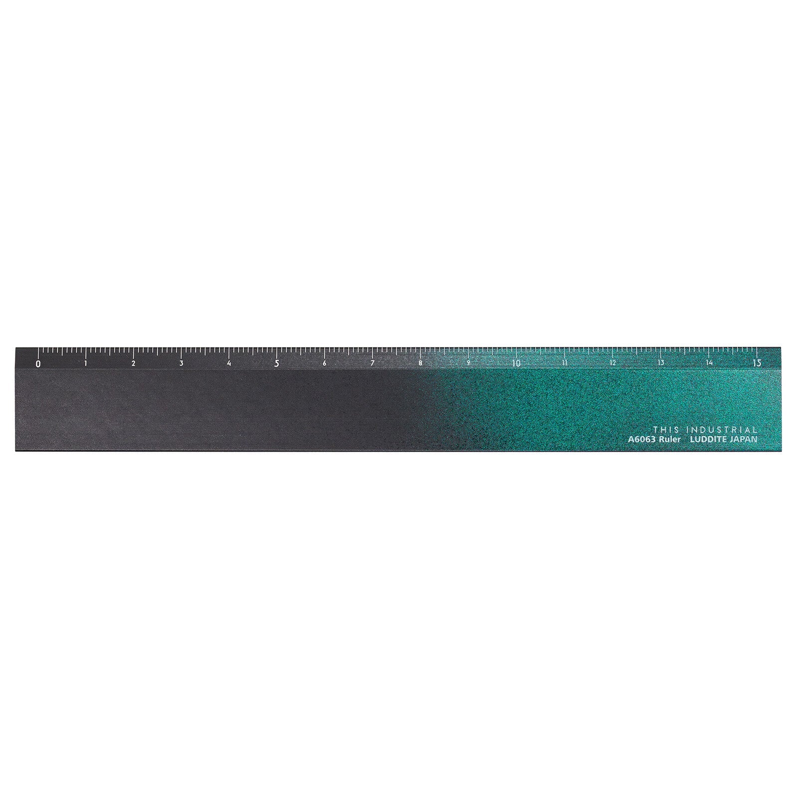 A6063 Iridescent Aluminum Ruler 15cm Yellow Knife / Luddite