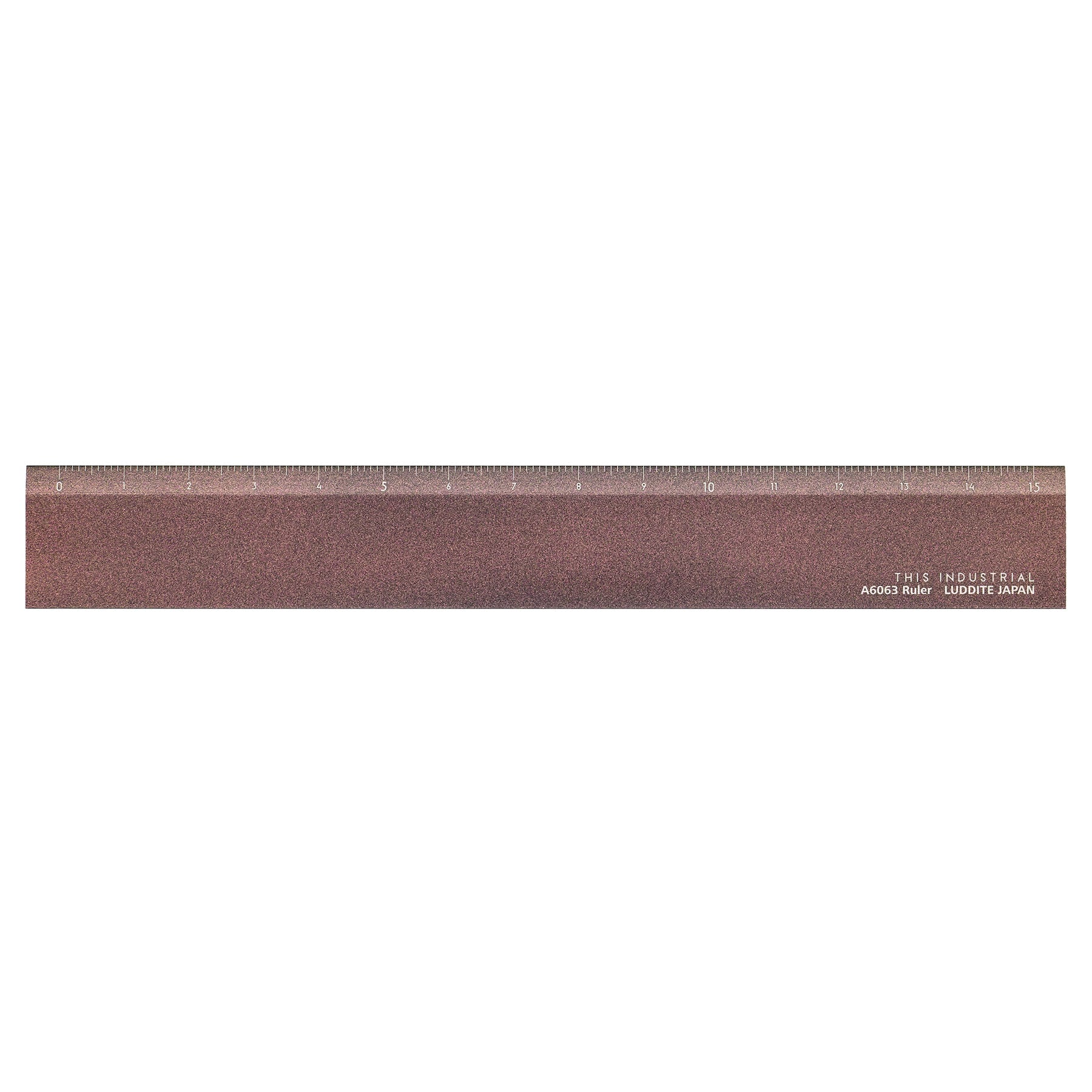 A6063 Iridescent Aluminum Ruler 15cm Yellow Knife / Luddite - Image 9