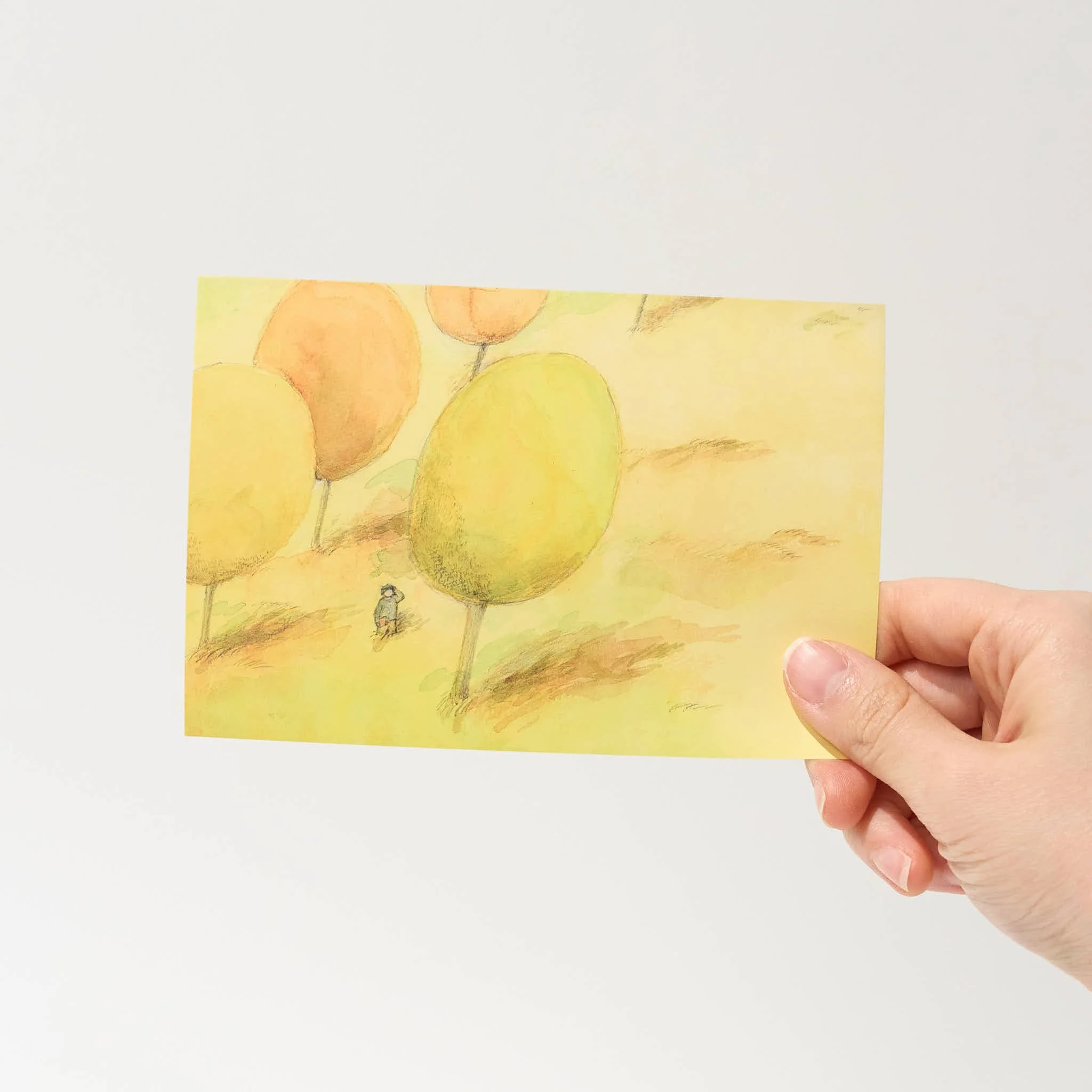"Aisatsu" Postcard by Akari / Bungu