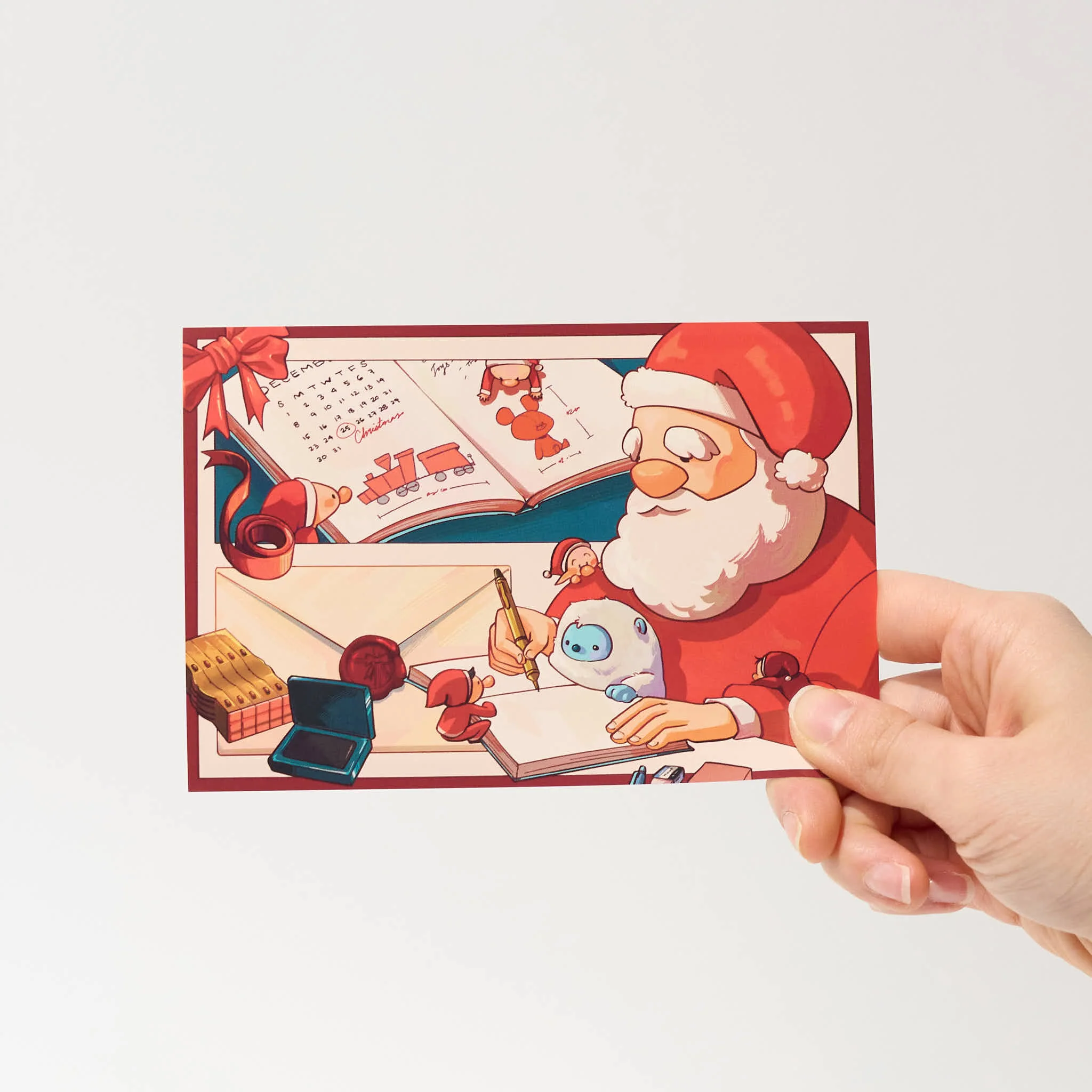 "Santa’s Workshop" Postcard by Alithia / Bungu