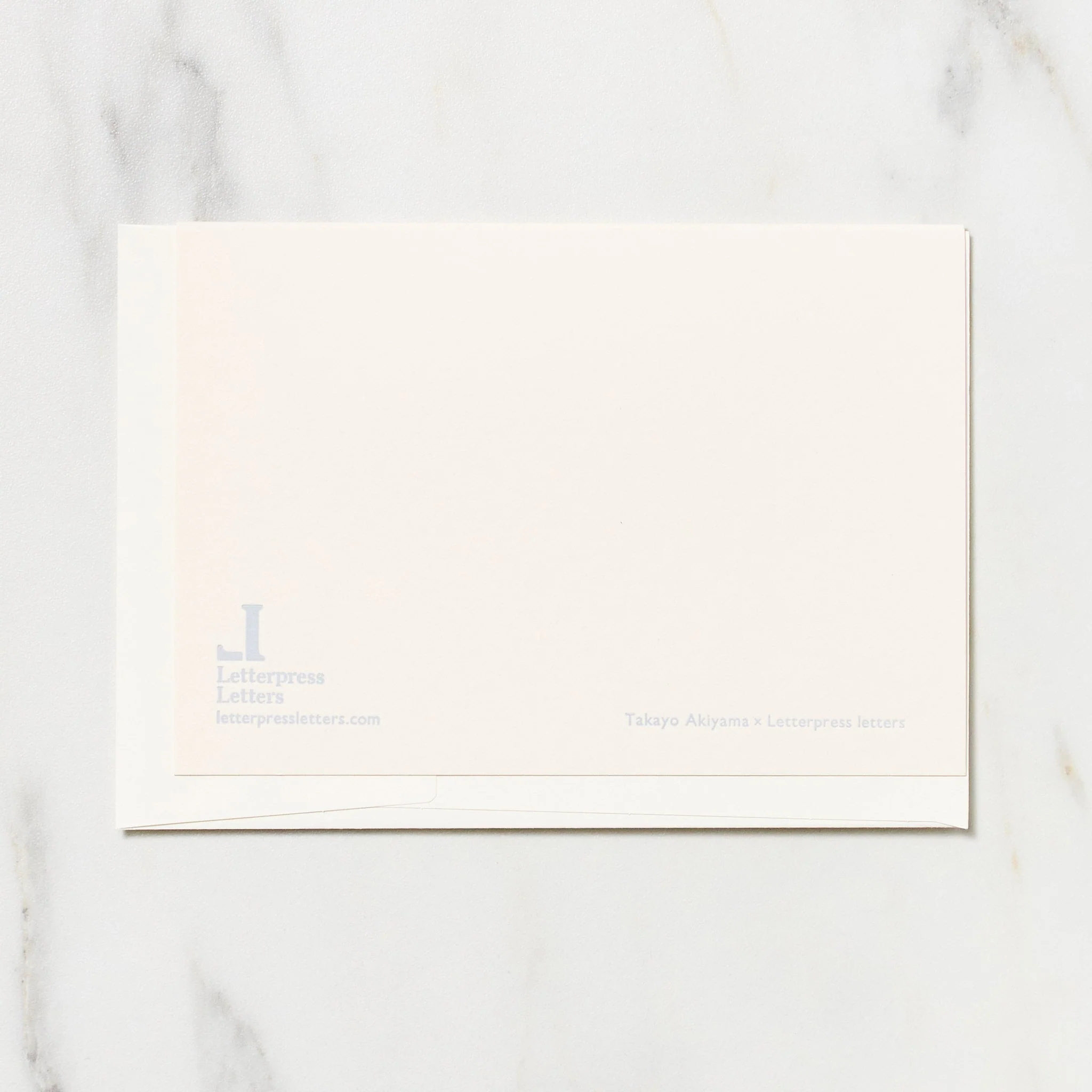 Alphabet Motif Takayo Akiyama Card / Letterpress Letters - Image 3