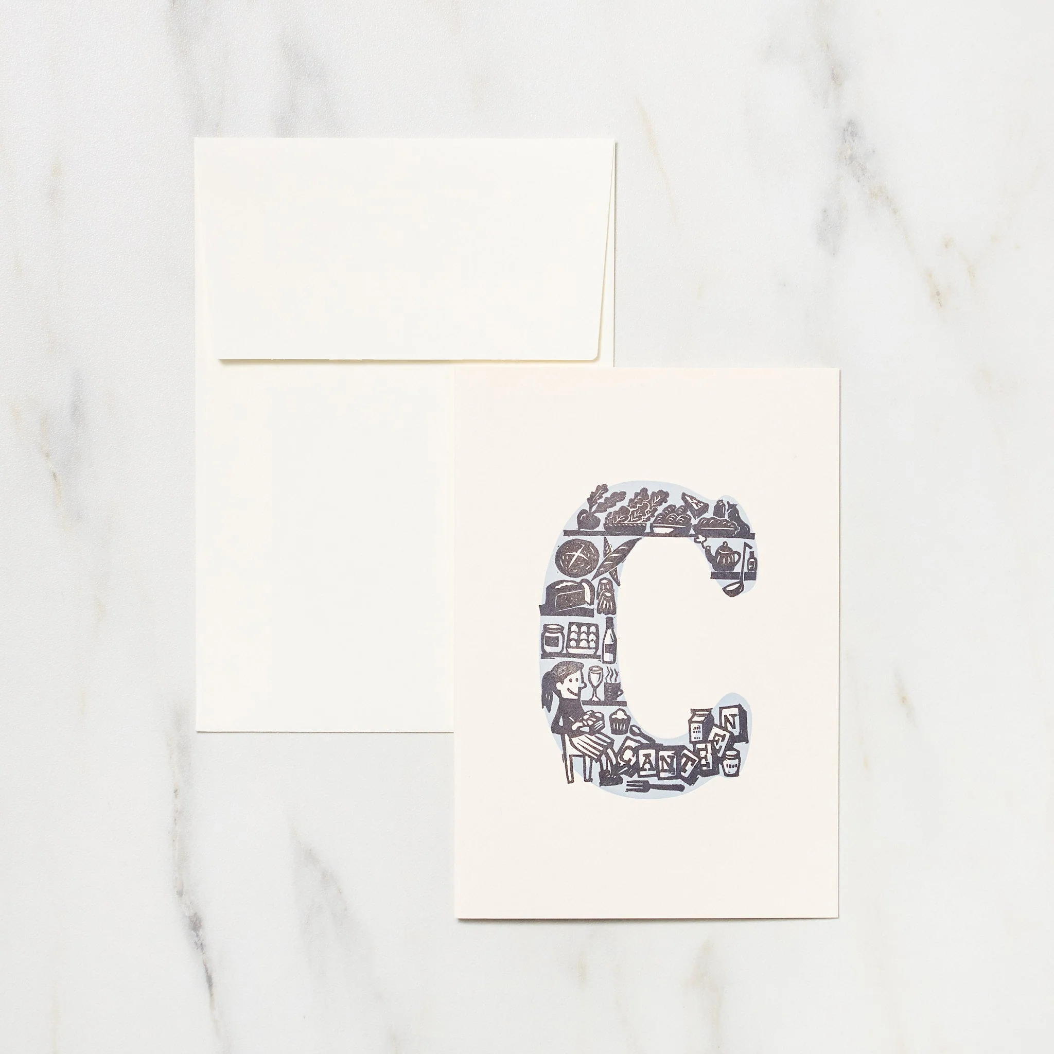 Alphabet Motif Takayo Akiyama Card / Letterpress Letters - Image 4