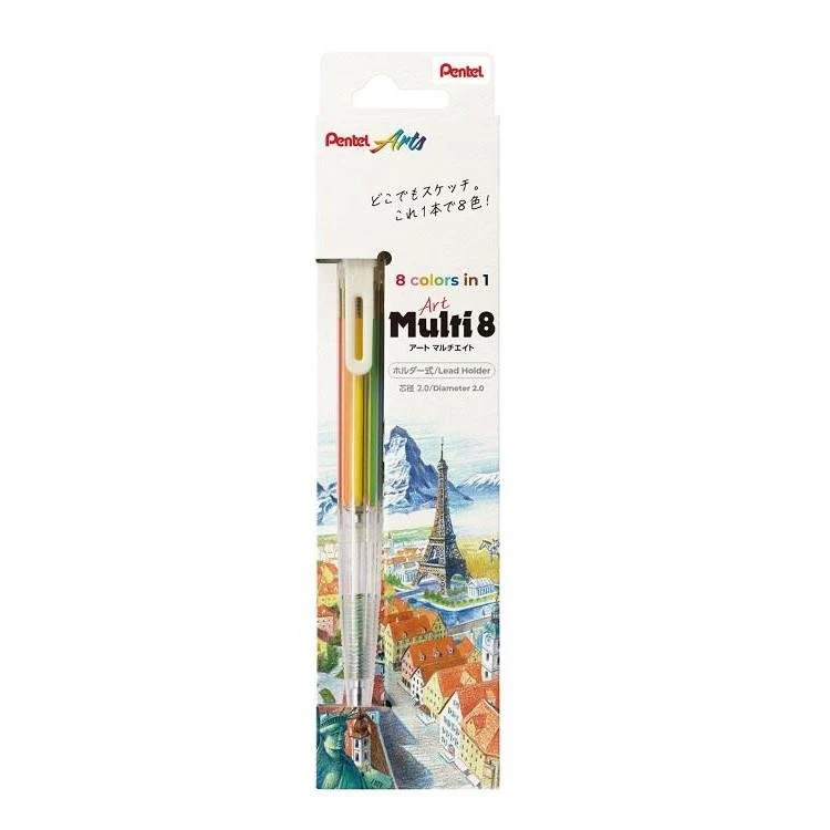 Art Multi 8 Multicolor Pencil - Sketching & Illustration Edition / Pentel - Image 3