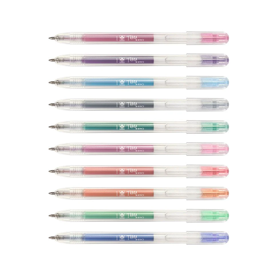 Ballsign Tiara Glitter Knock Pen 10 Color Set / SAKURA - Image 3