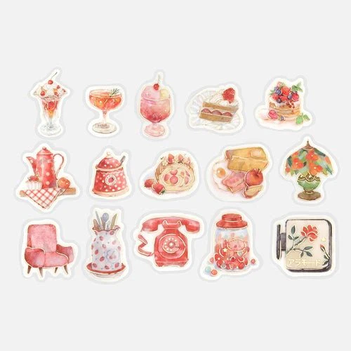 BGM Foil Stamping "Kissa A La Mode" Flake Stickers / BGM - Image 2