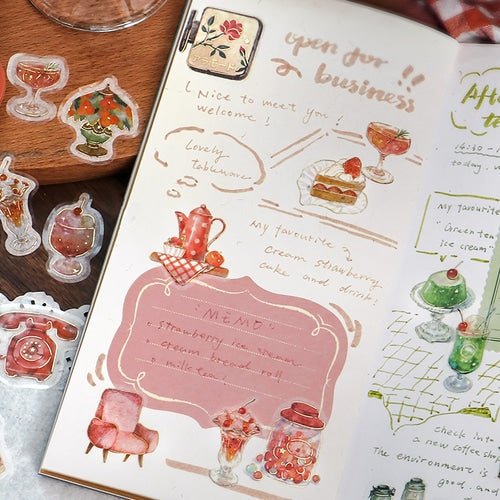 BGM Foil Stamping "Kissa A La Mode" Flake Stickers / BGM - Image 3