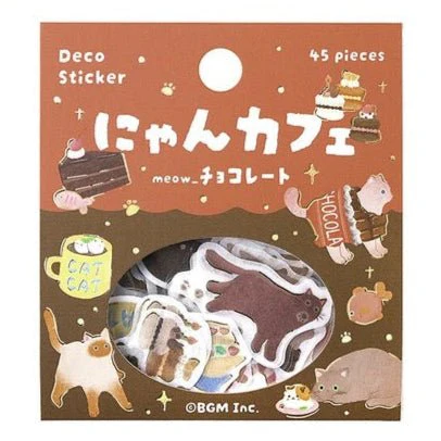 BGM Foil Stamping "Nyan Cafe" Stickers / BGM - Image 4
