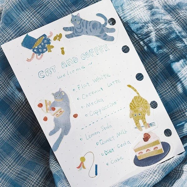 BGM Foil Stamping "Nyan Cafe" Stickers / BGM - Image 7