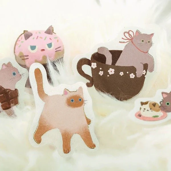 BGM Foil Stamping "Nyan Cafe" Stickers / BGM - Image 8