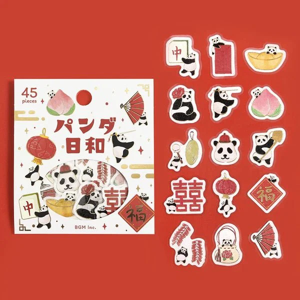 BGM Foil Stamping "Panda Biyori" Stickers / BGM - Image 11
