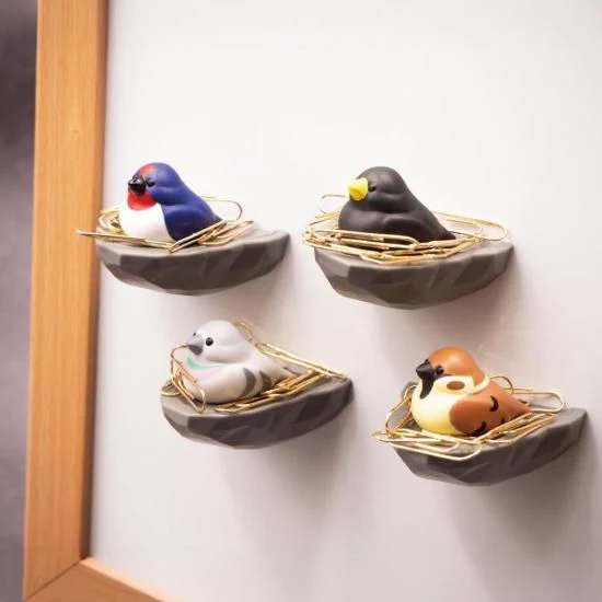 Bird Nest Magnetic Paper Clip Holder / biite