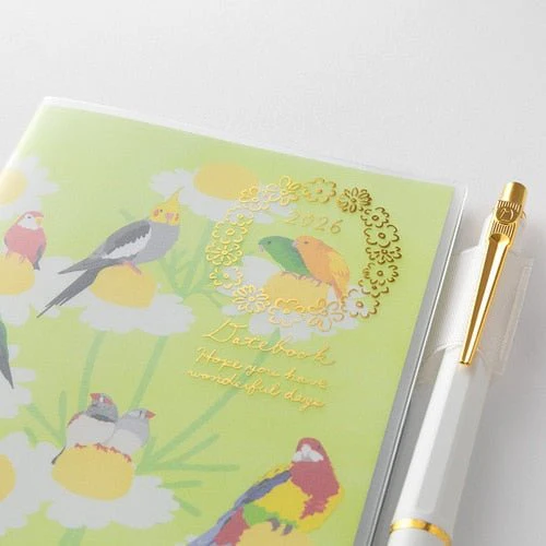 Birds and Seasonal Plants Pocket Diary 2026 / MIDORI - Image 3