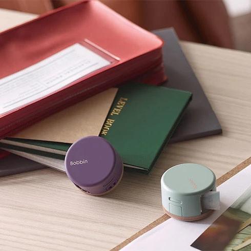 Bobbin Masking Tape Case with Cutter / KOKUYO - Image 4