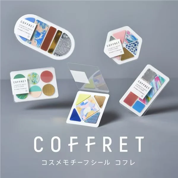 COFFRET Cosmetic Motif Film Stickers Round / KING JIM - Image 6