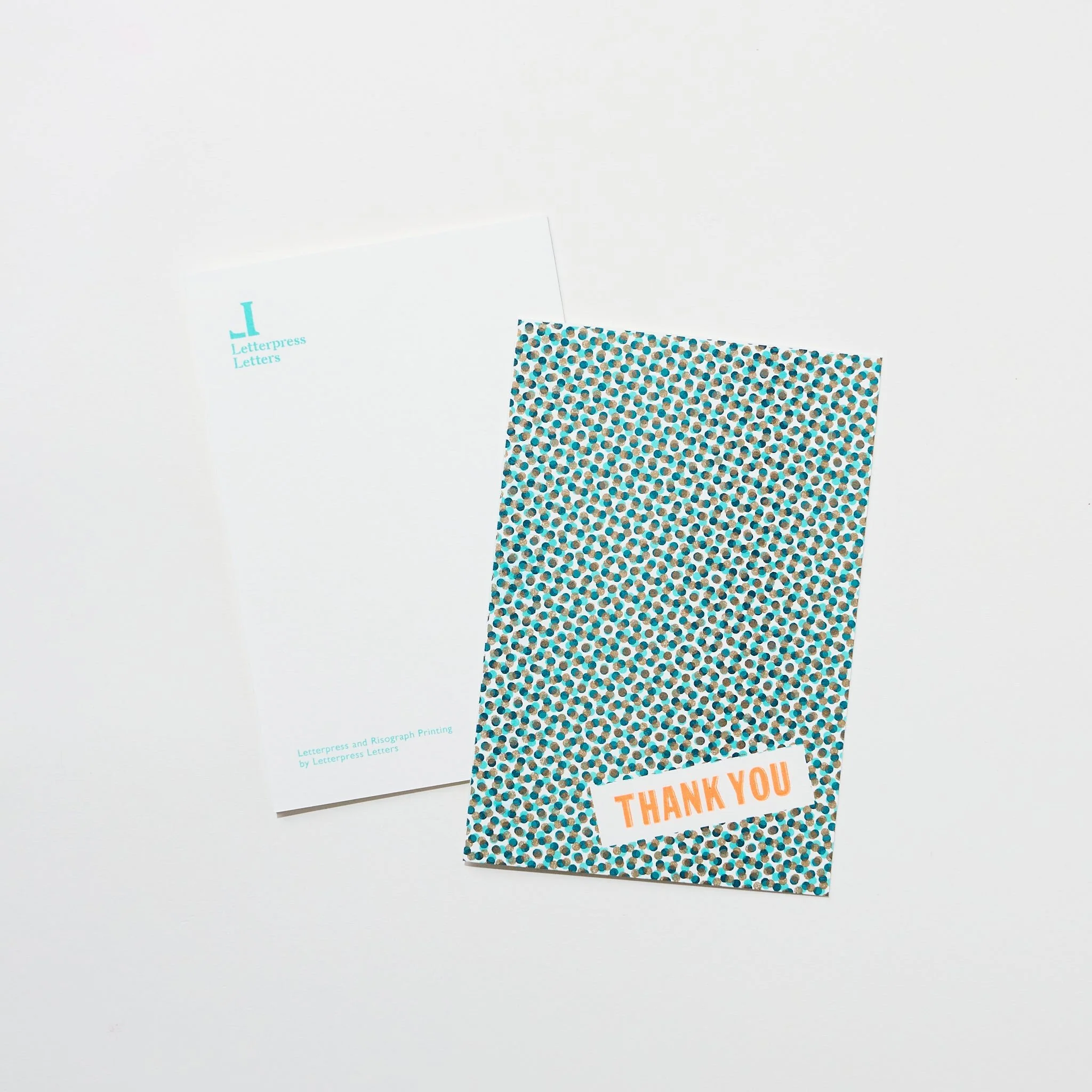 DOT Thank You Card / Letterpress Letters - Image 4