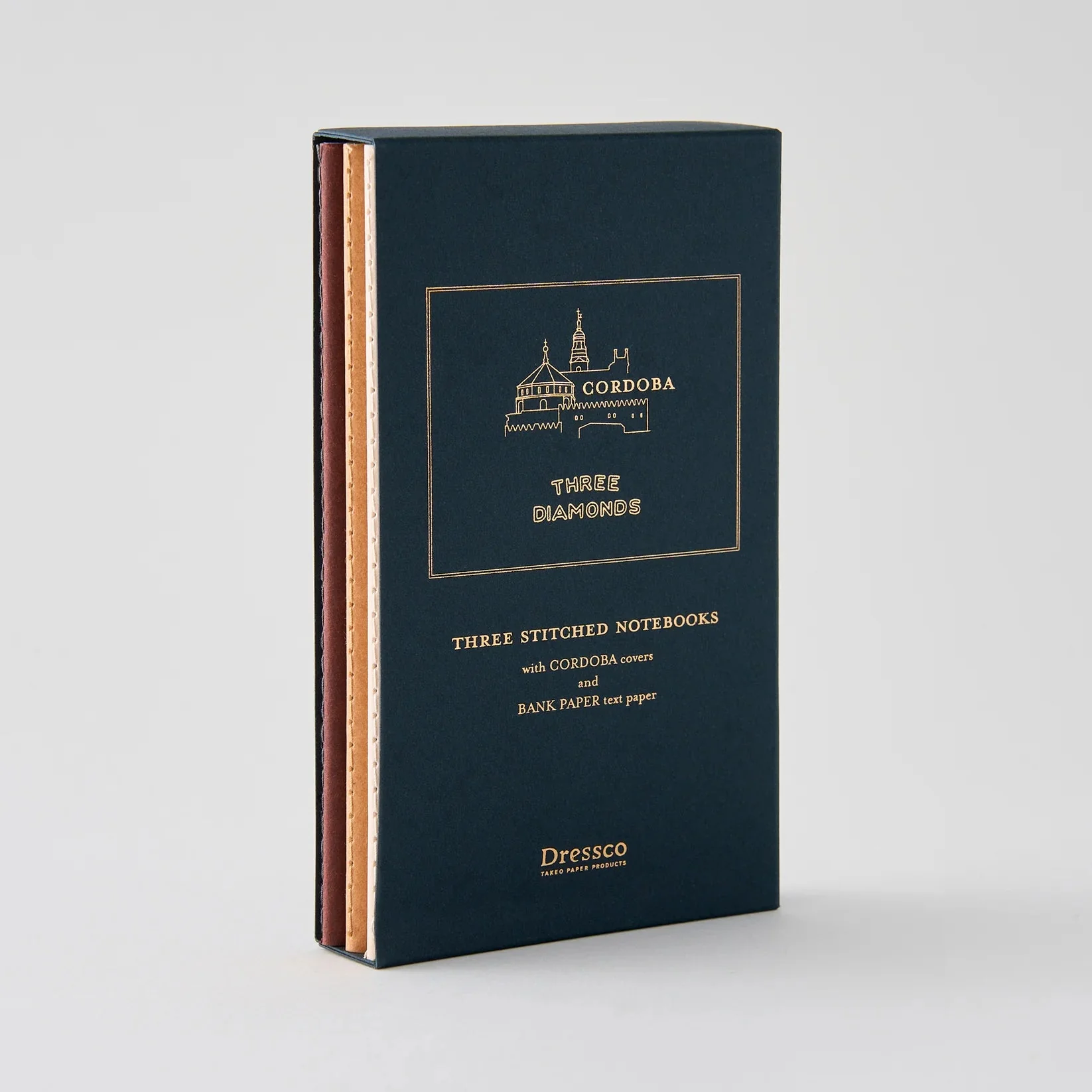 Dressco Cordoba Stitch Notebook Bookcase Set / TAKEO PAPER PRODUCTS