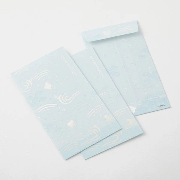 Echizen Washi Paper Envelopes with Pearl Foil Stamping / MIDORI - Image 10