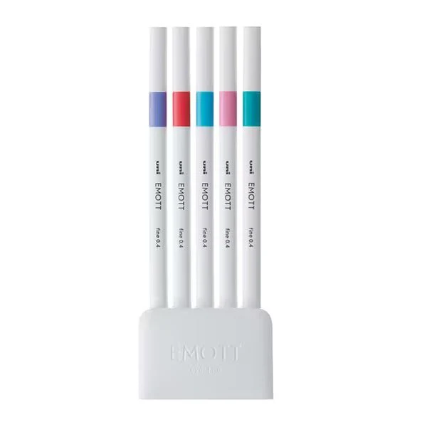 EMOTT Markers 5 Color Set / uni Mitsubishi Pencil - Image 5