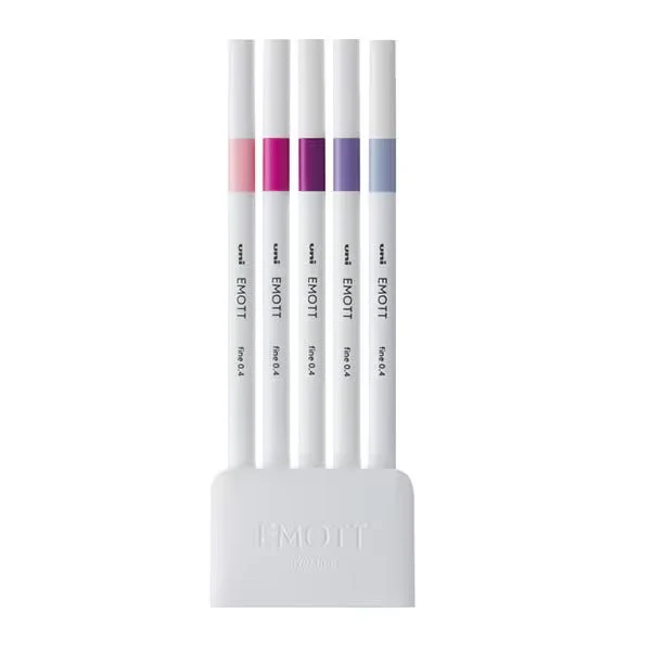 EMOTT Markers 5 Color Set / uni Mitsubishi Pencil - Image 7