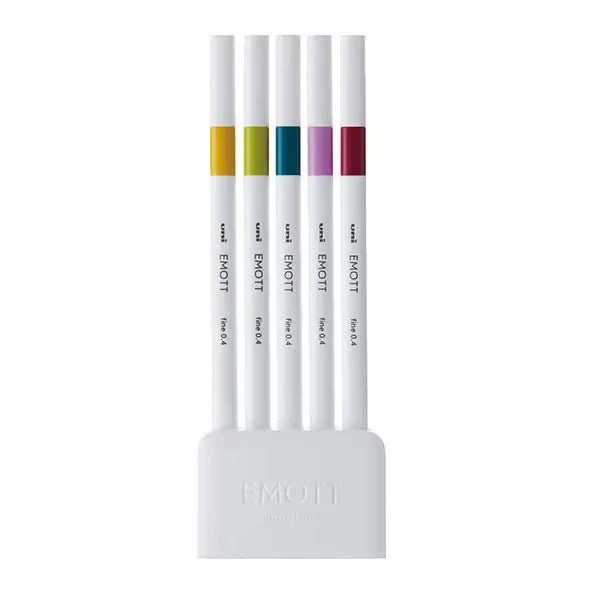 EMOTT Markers 5 Color Set / uni Mitsubishi Pencil - Image 8