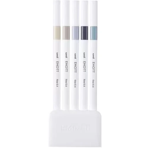 EMOTT Markers 5 Color Set / uni Mitsubishi Pencil - Image 9