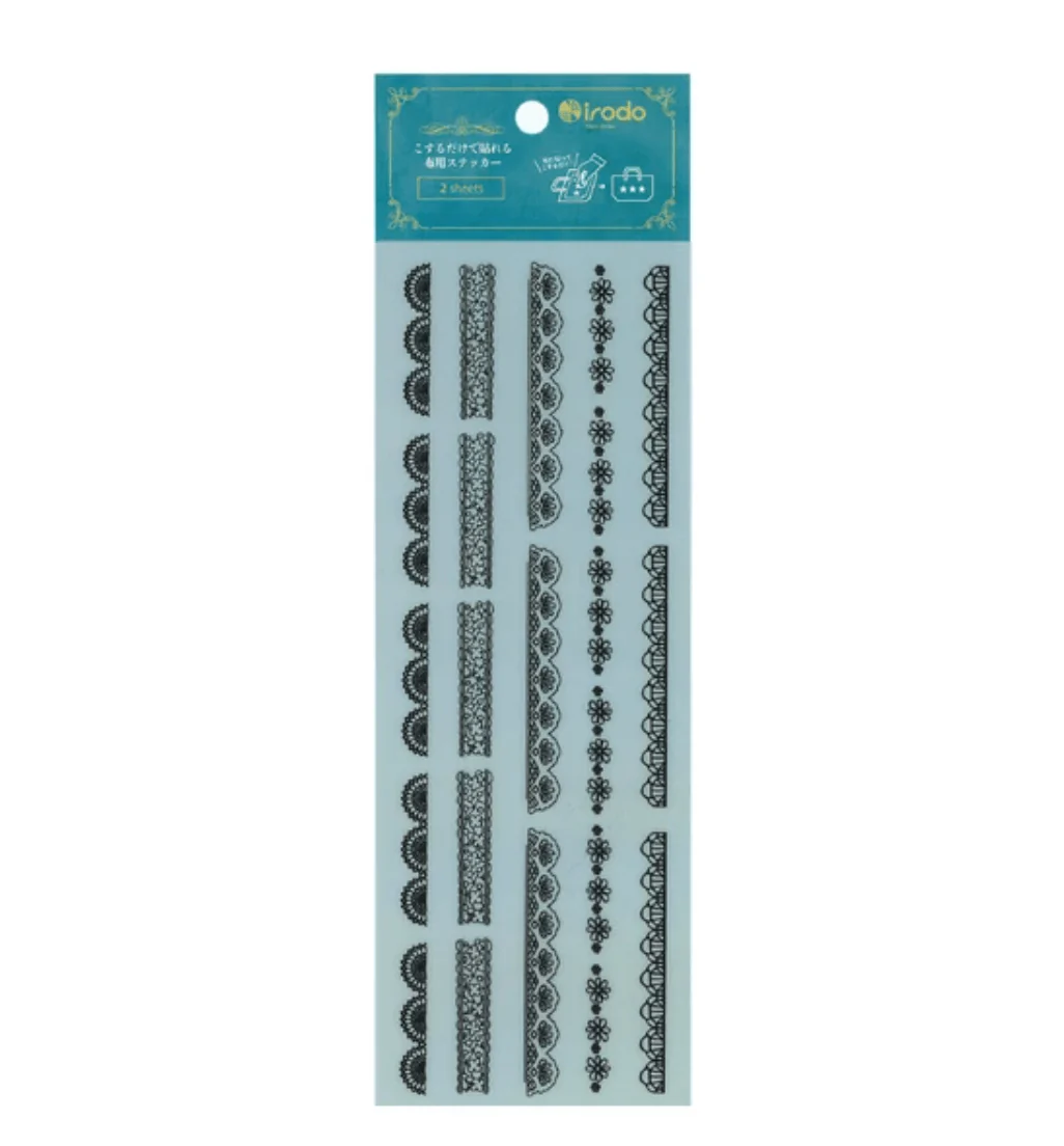 Fabric Sticker Set Lace / irodo - Image 3