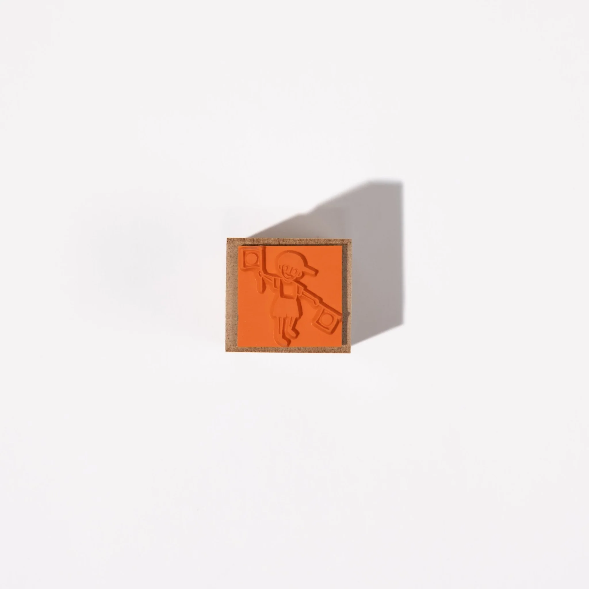 Fure Fure Cheering Boy Wood Stamp / Morita Inbou - Image 2