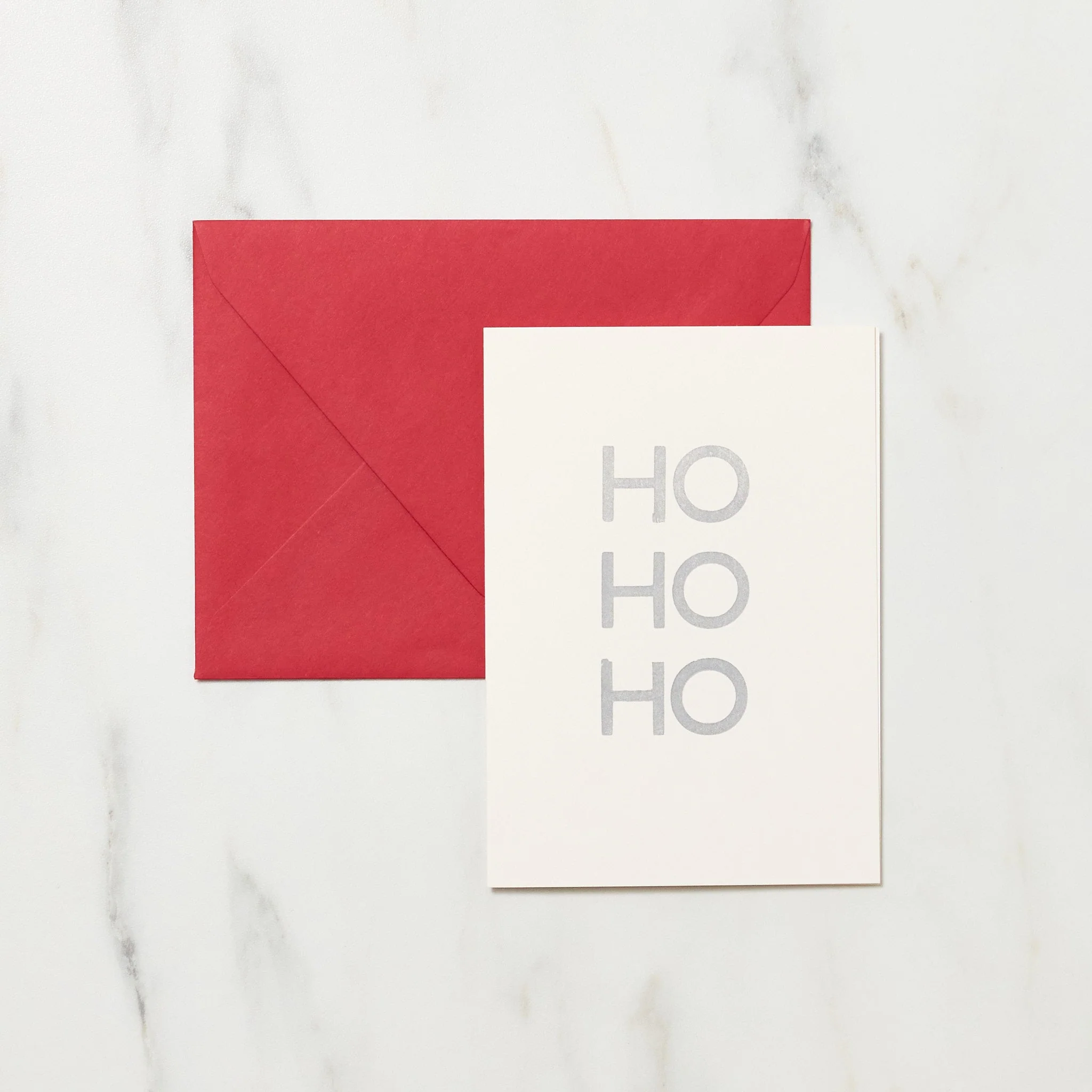 Ho Ho Ho Christmas Card / Letterpress Letters - Image 2