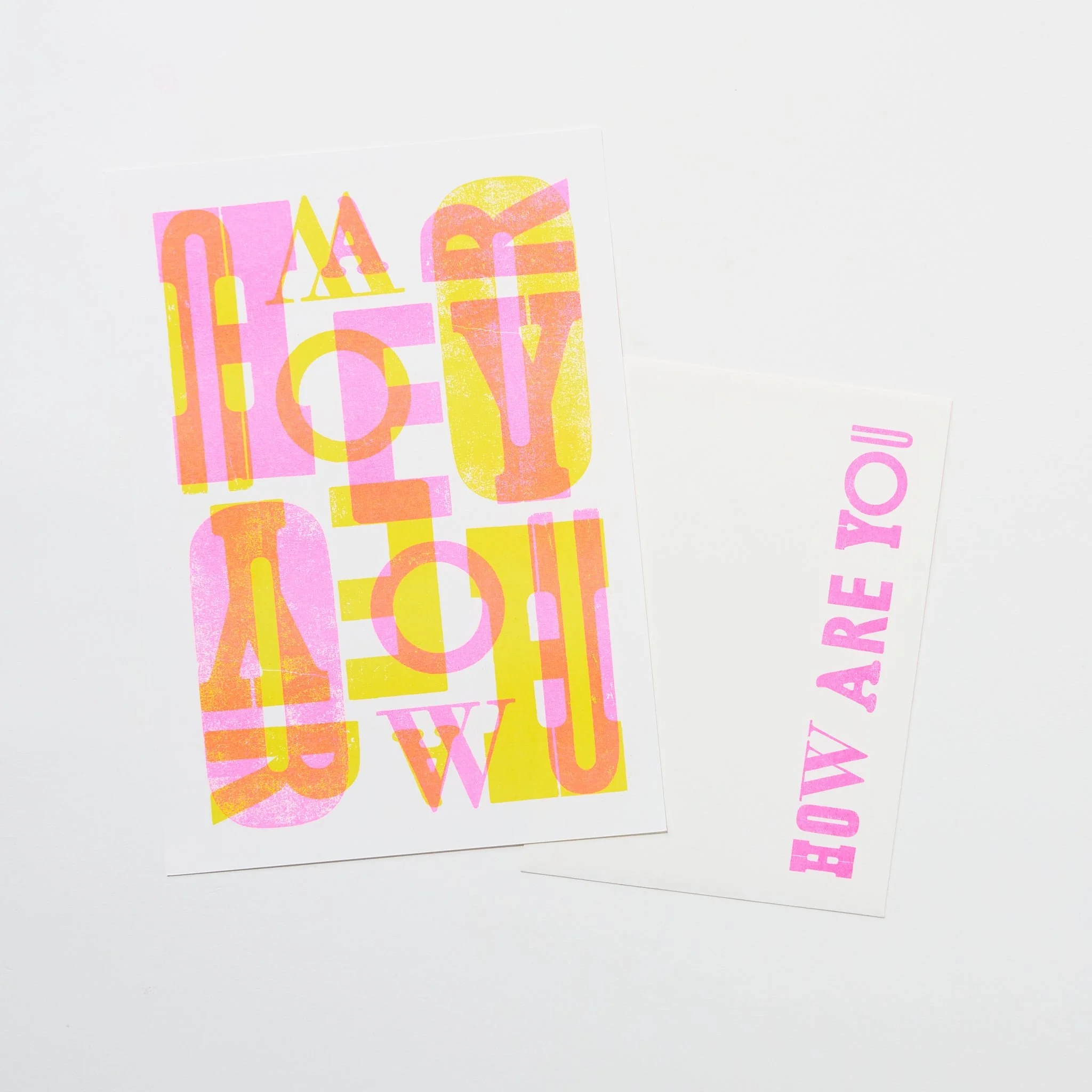 How Are You Letterset / Letterpress Letters - Image 3