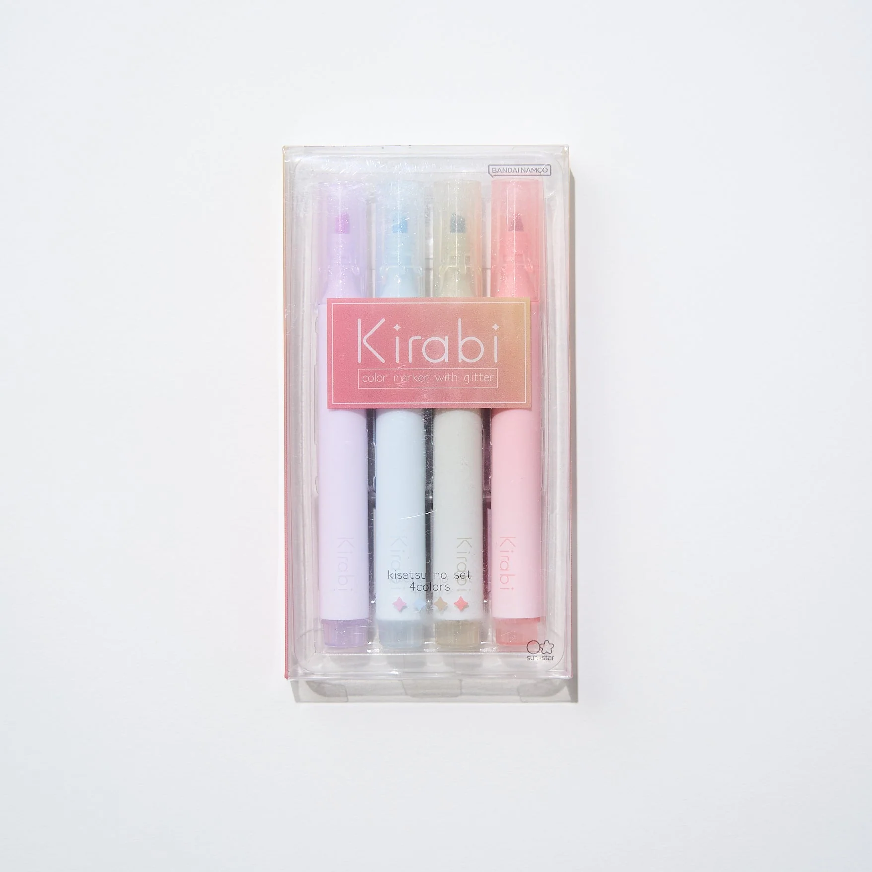 Kirabi Glitter Marker 4 Color Set / Sun-Star - Image 2