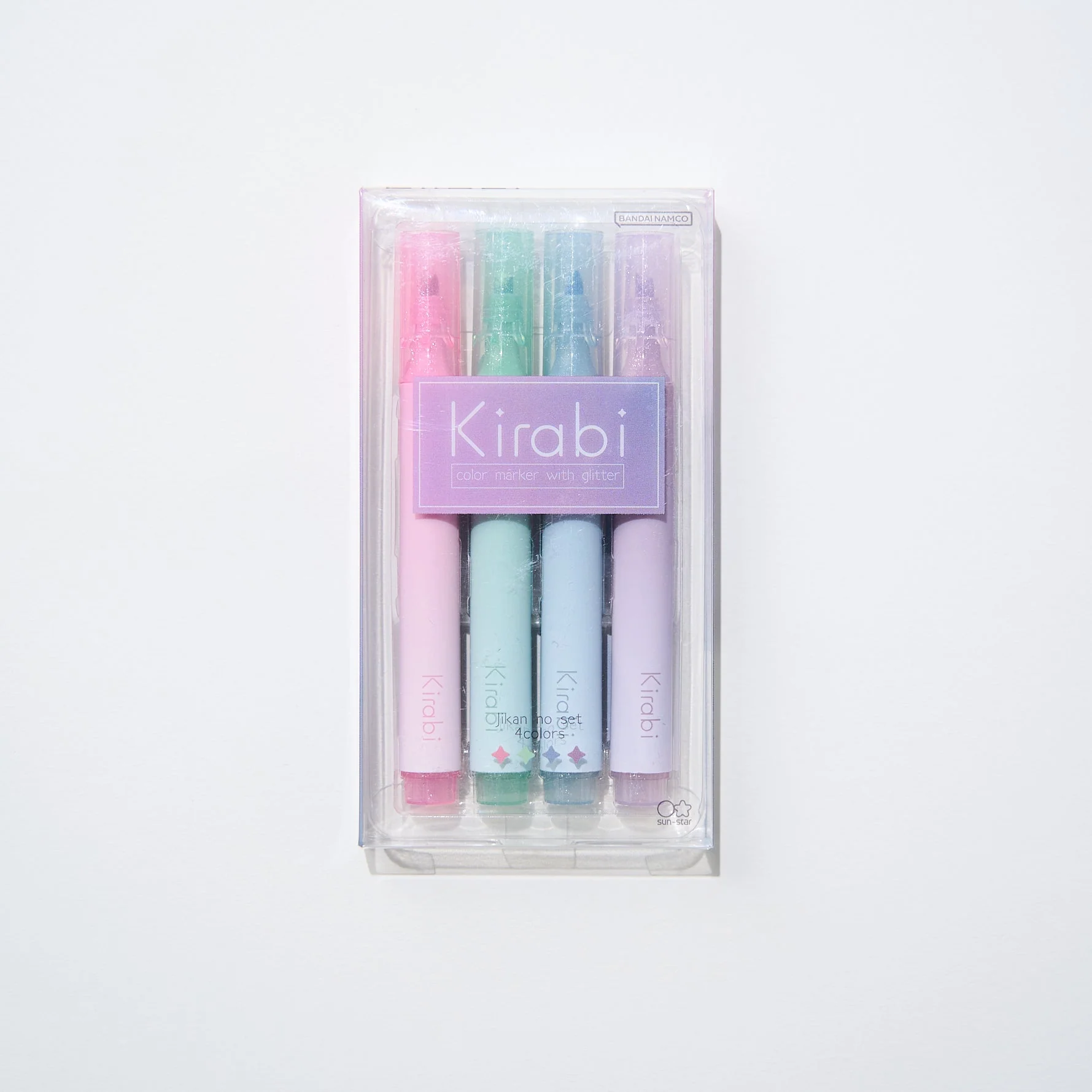 Kirabi Glitter Marker 4 Color Set / Sun-Star - Image 3