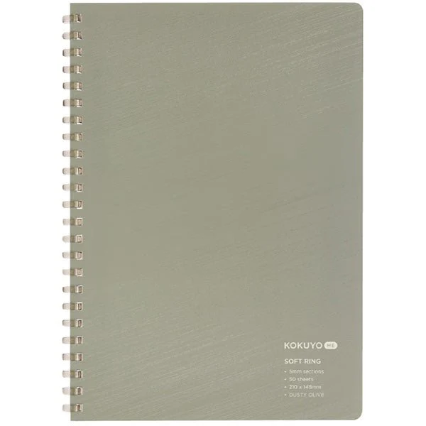 KOKUYO ME A5 Soft Ringed Notebook Grid - Deep Nature / KOKUYO - Image 6