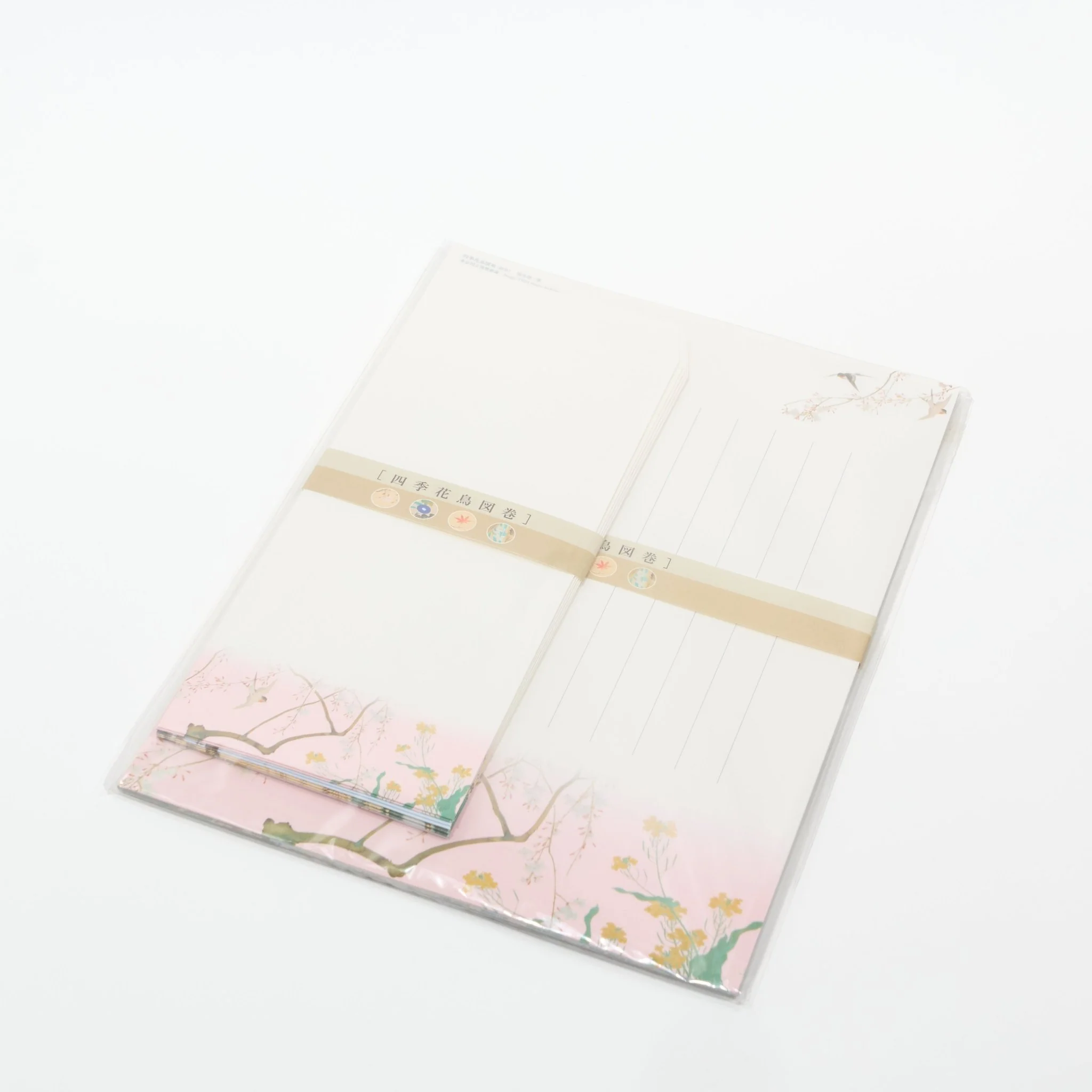 Four Seasons Flowers and Birds Scroll Letter Set / Benrido