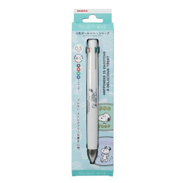 [Limited] bLen 4+S Peanuts Series Multifunctional Ballpoint Pen / Zebra - Image 4
