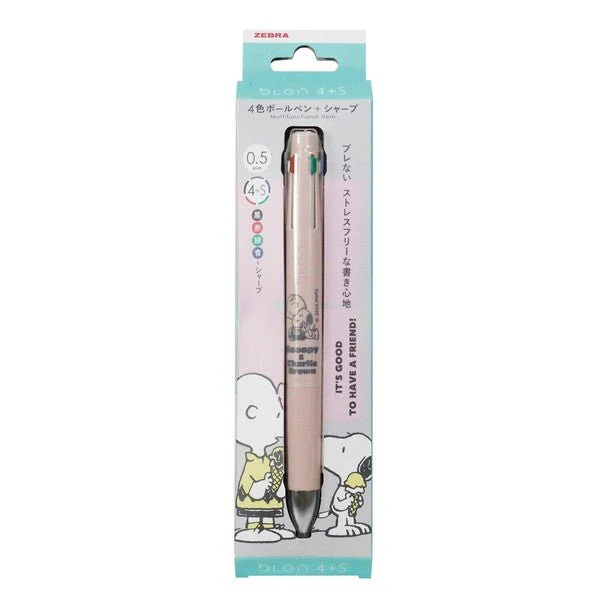 [Limited] bLen 4+S Peanuts Series Multifunctional Ballpoint Pen / Zebra - Image 6