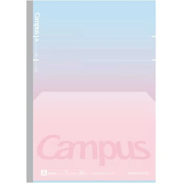 [Limited] Campus Flat Notebook Positive & Relaxing / KOKUYO - Image 3