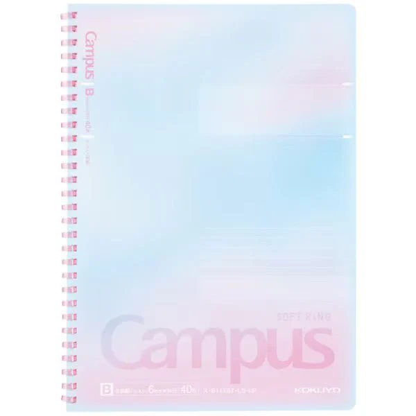 [Limited] Campus Soft Ring Positive & Relaxing Notebook / KOKUYO - Image 2