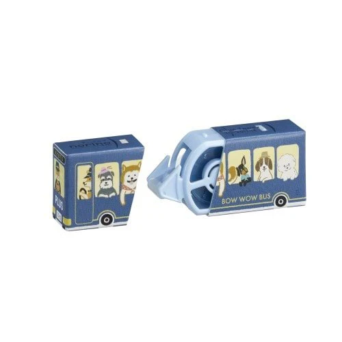 [Limited] norino Animal Bus Paper Case Correction Tape / PLUS - Image 6