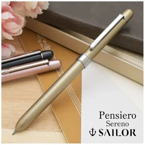 [Limited] Pensiero Sereno Gold Multi Pen / Sailor - Image 3