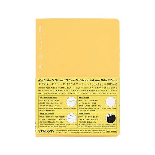 [Limited] STALOGY Editor's Series 1/2 Year Notebook / Nitto - Image 7