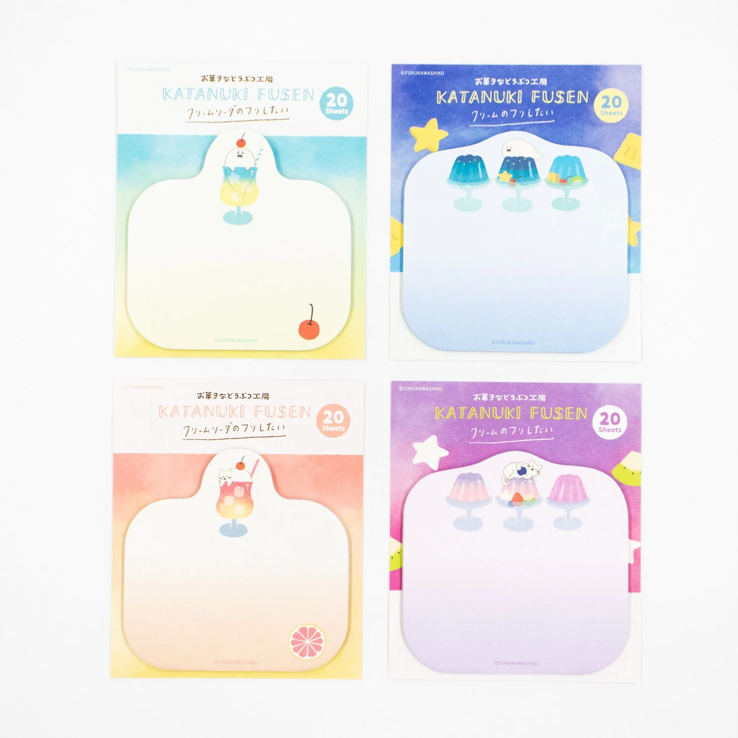 [Limited] Sweets Animal Studio Die-Cut Sticky Notes / Furukawa Shiko