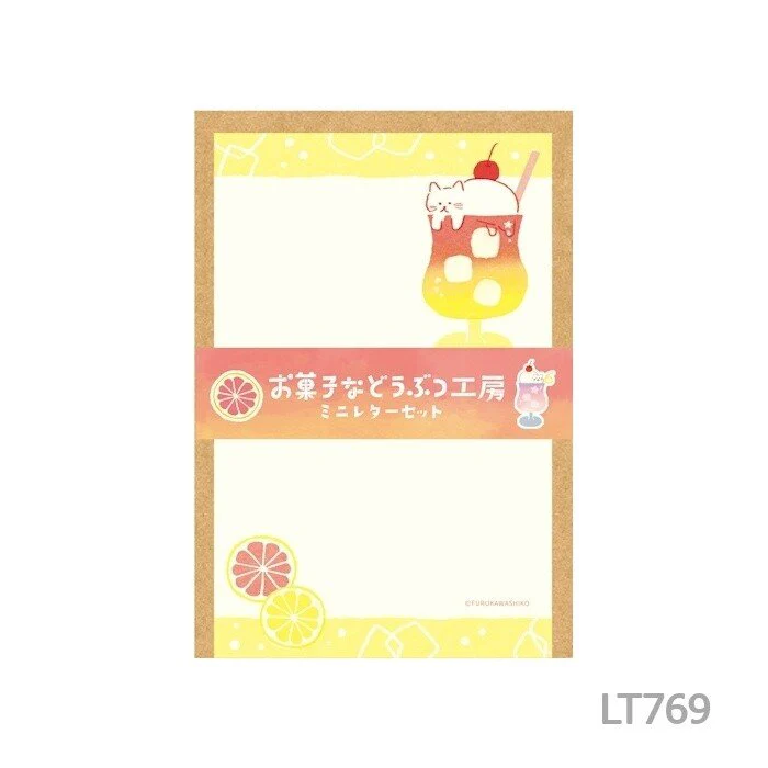 [Limited] Sweets Animal Studio Mini Letter Set / Furukawa Shiko - Image 3