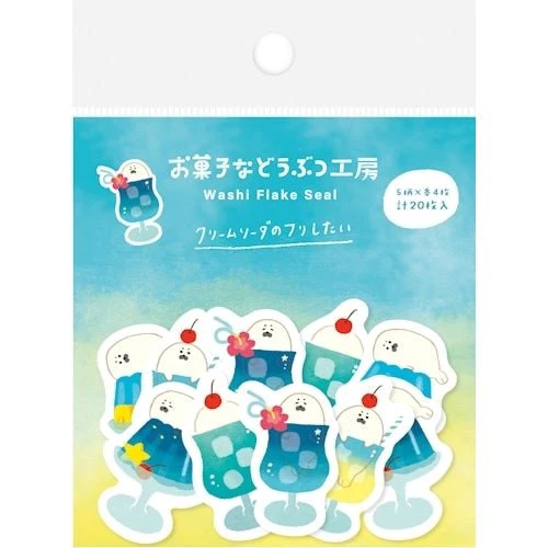 [Limited] Sweets Animal Studio Washi Flake Stickers / Furukawa Shiko - Image 4
