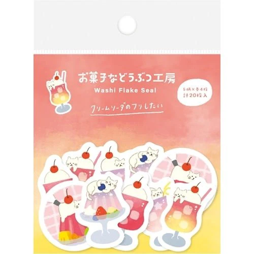 [Limited] Sweets Animal Studio Washi Flake Stickers / Furukawa Shiko - Image 5