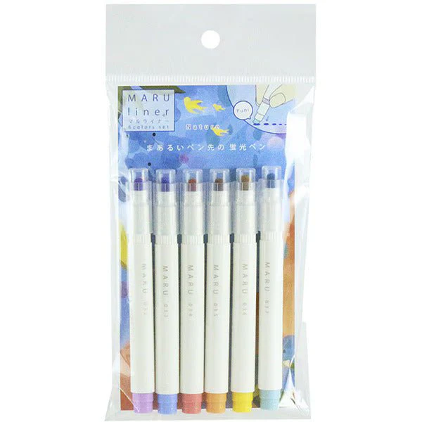 MARU liner Highlighter 6 Color Sets / Epoch Chemical - Image 10
