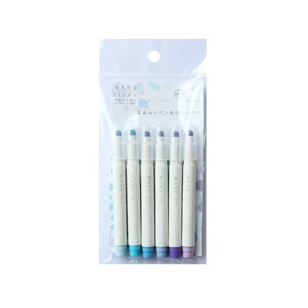 MARU liner Highlighter 6 Color Sets / Epoch Chemical - Image 3